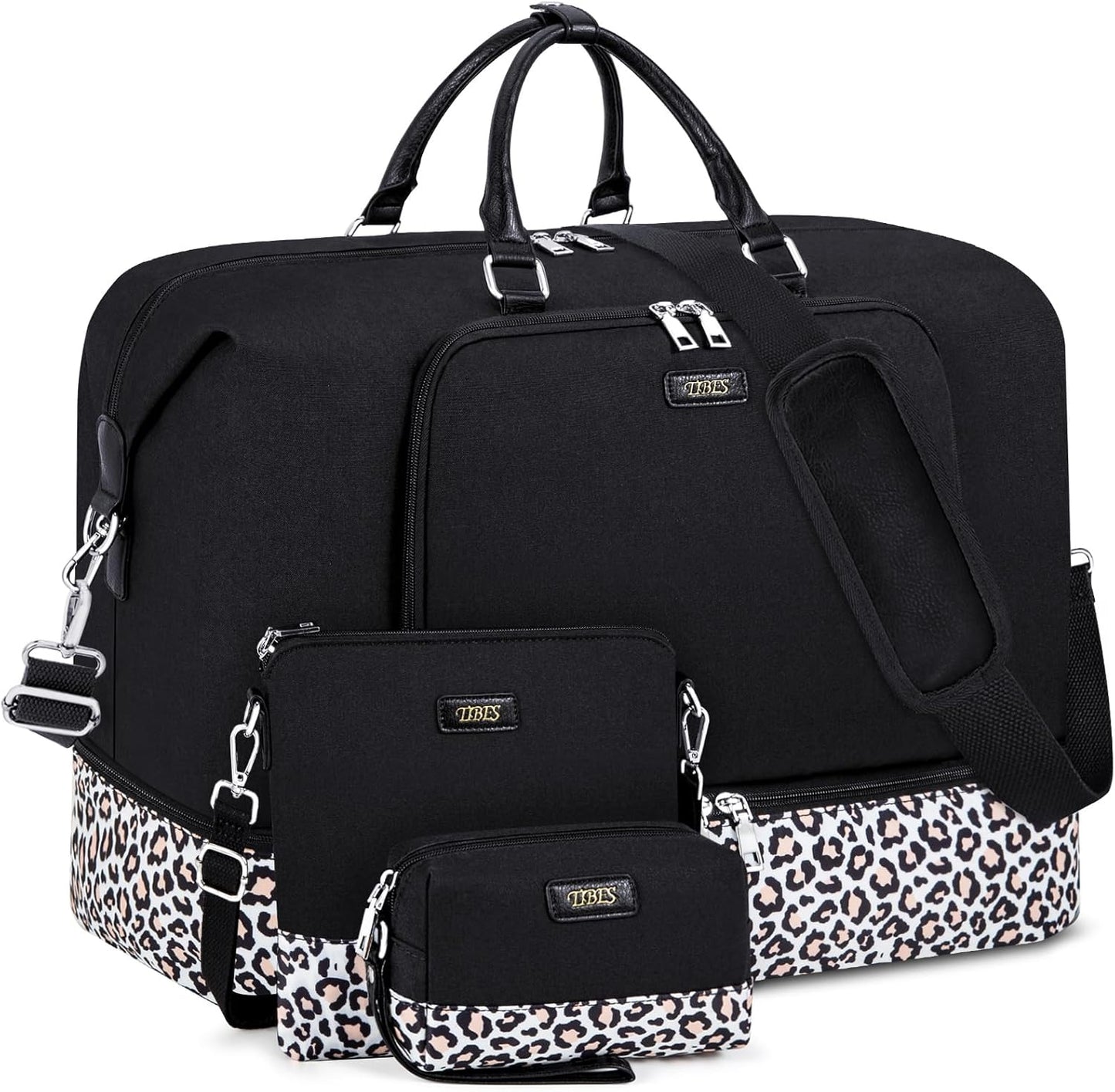 Oversized Travel Weekender Bag for Women with Shoe Compartment