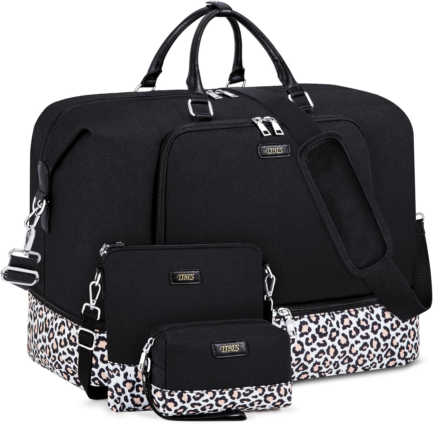 Oversized Travel Weekender Bag for Women with Shoe Compartment