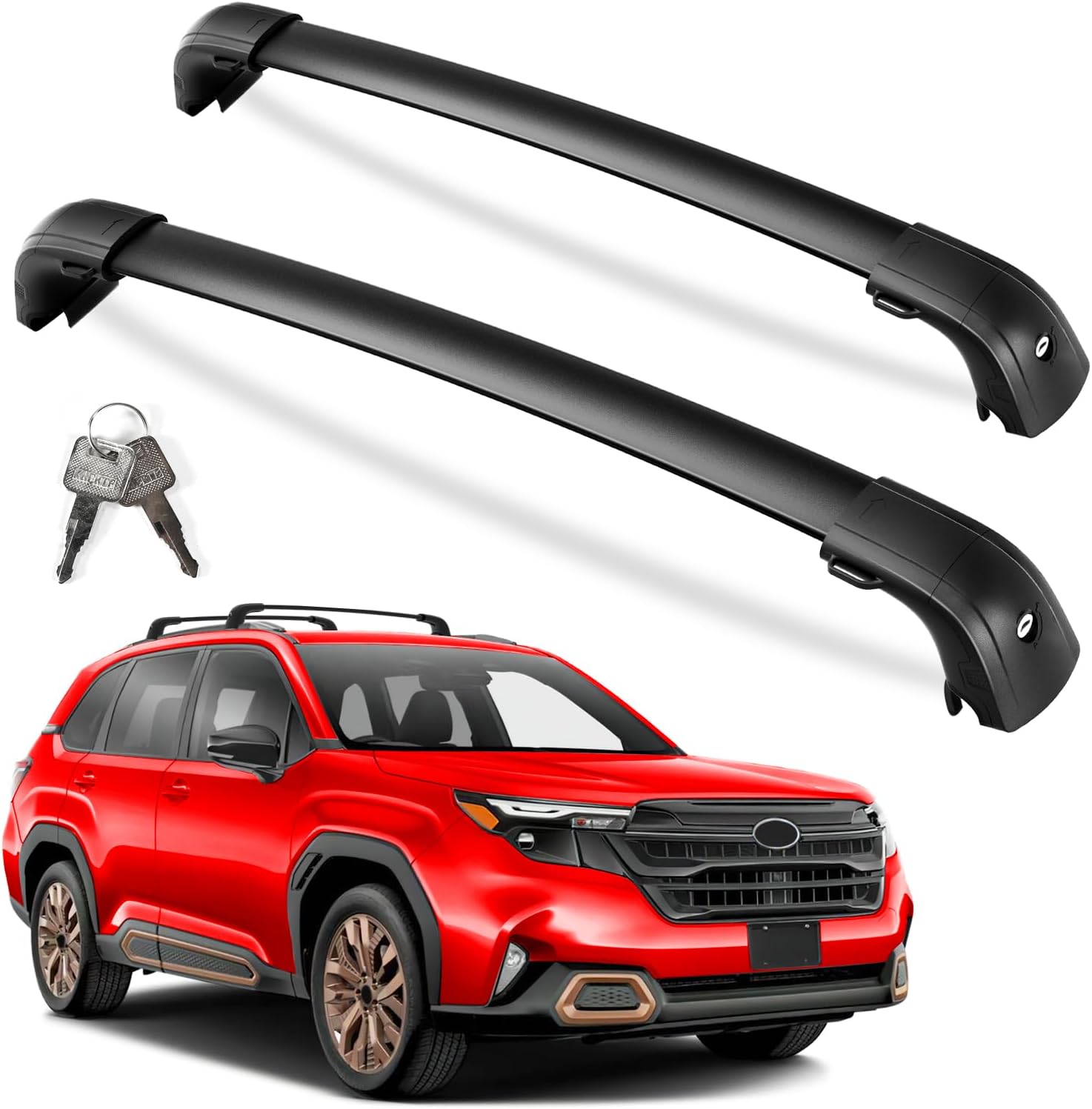 KINGGERI Lockable Roof Rack Cross Bars for 2025 Subaru Forester