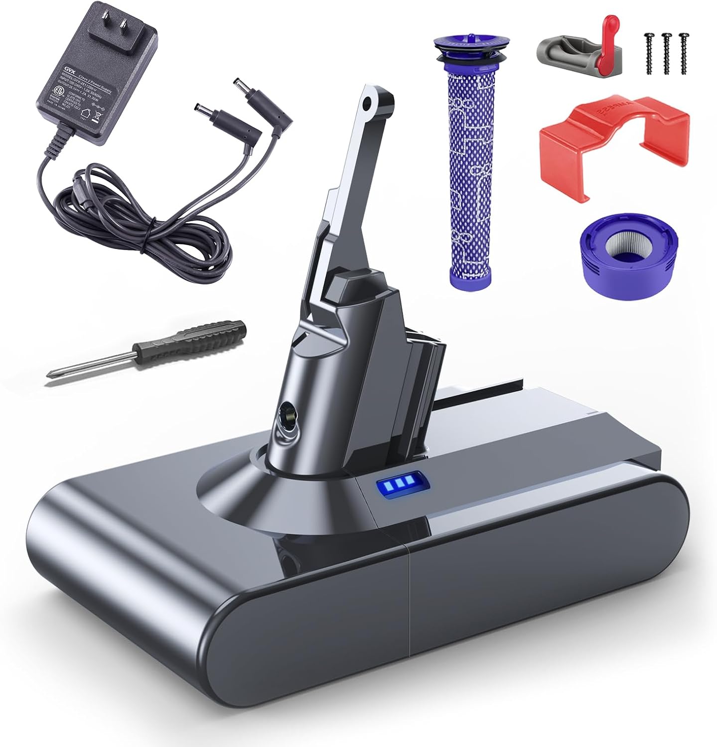 70 Min Upgraded V8 Battery Replacement for Dyson V8 Series