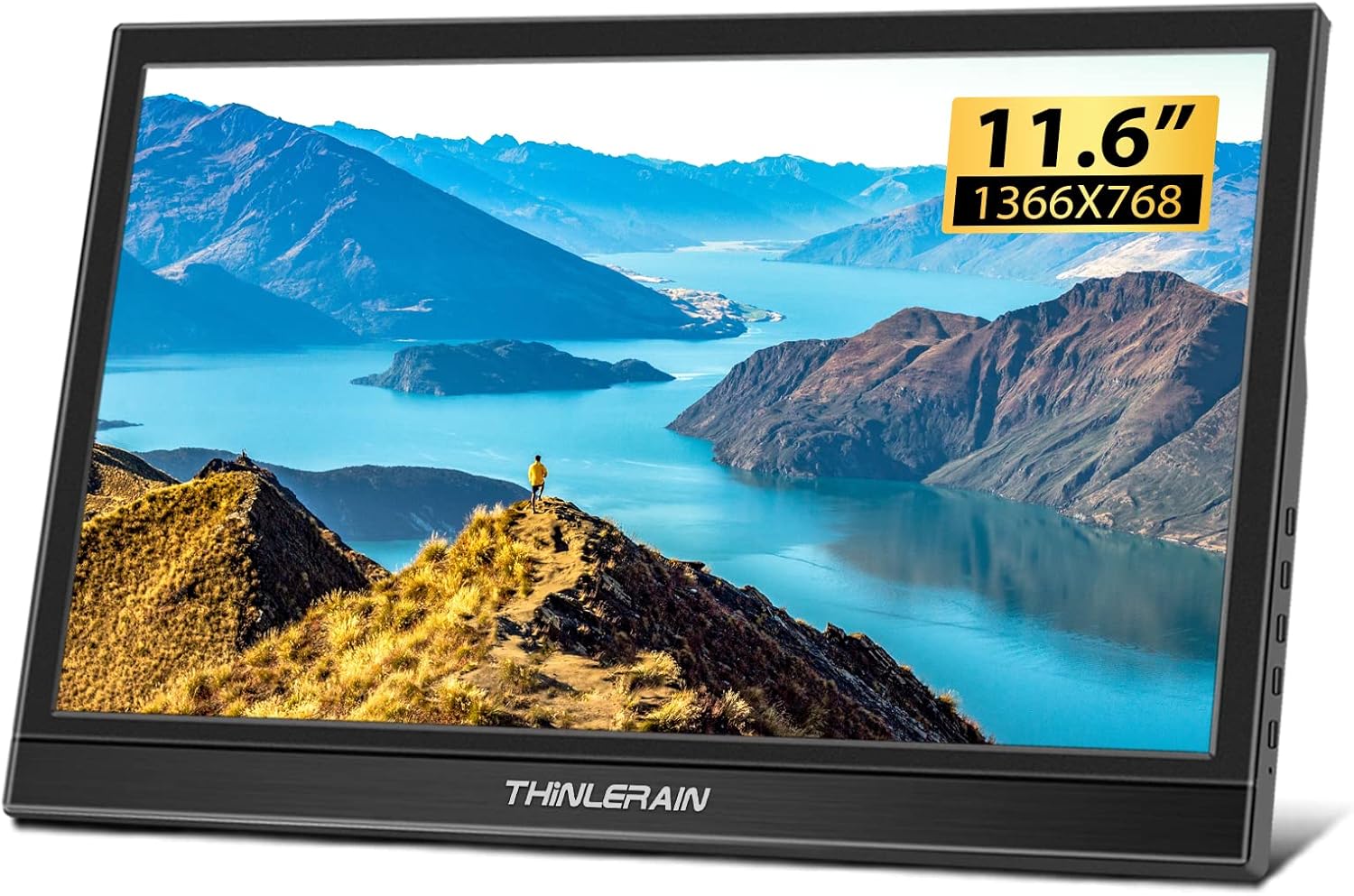 Thinlerain 11.6 Portable Dual HDMI Monitor: Crisp Display, On-the-Go Productivity