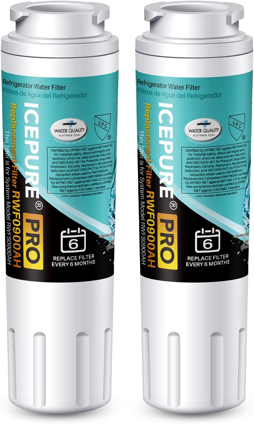 ICEPURE PRO UKF8001 Replacement Water Filter 2PACK for Purity