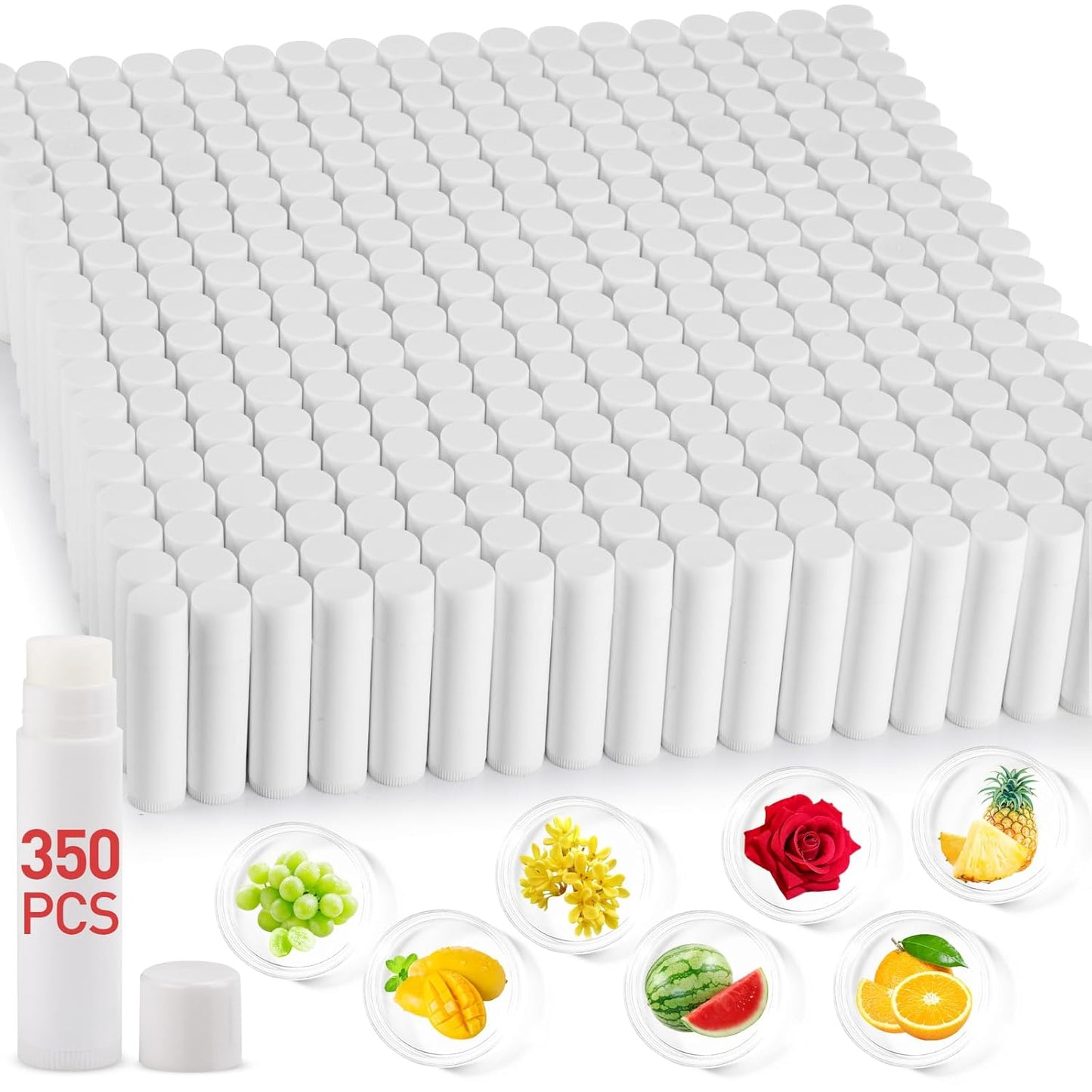 350 Pack Natural Lip Balm Bulk Tubes for Personalized Gifts