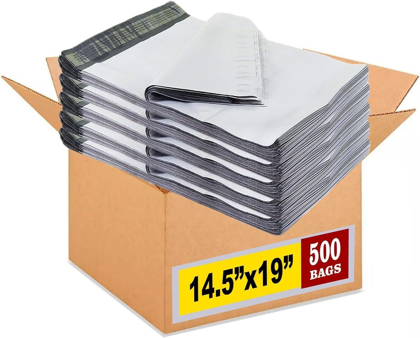 iMBAPrice 500 Premium Matte Finish Poly Mailers for Shipping