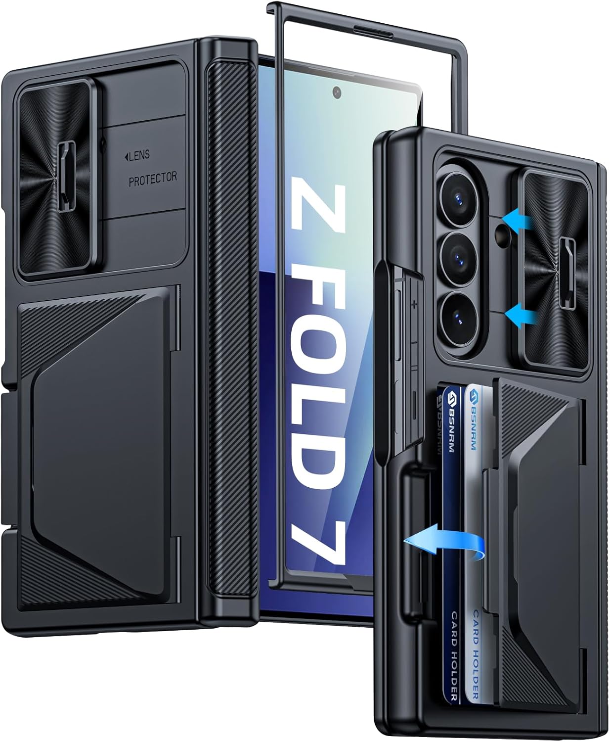 Samsung Galaxy Z Fold 7 Case with Card Holder and Protection