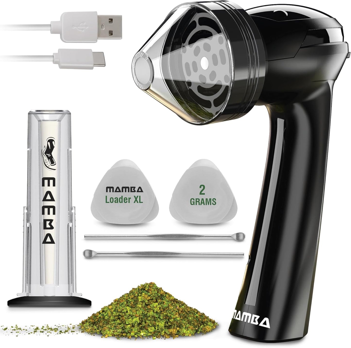 Mamba Loader XL Electric Herb Grinder - Portable Spice Mill