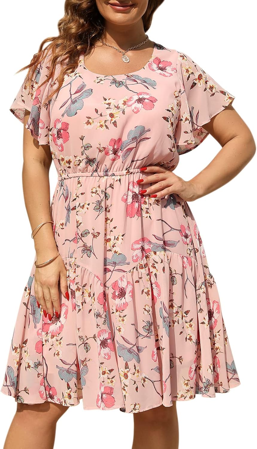Plus Size Summer Dresses for Curvy Women - Casual Boho Midi