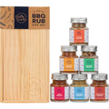 BBQ Rub Gift Set - 6-Pack Spice Set in Premium Wooden Box