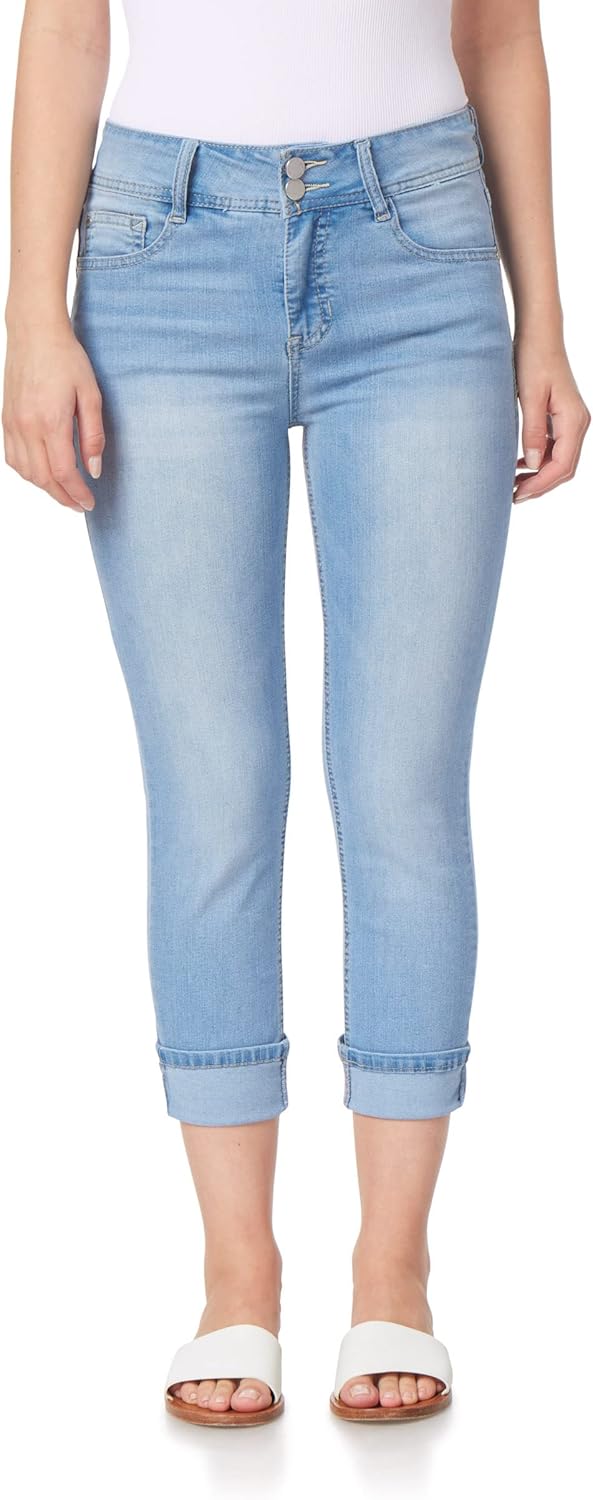 Angels Forever Young Curvy Crop Jeans for Women - Flattering Fit