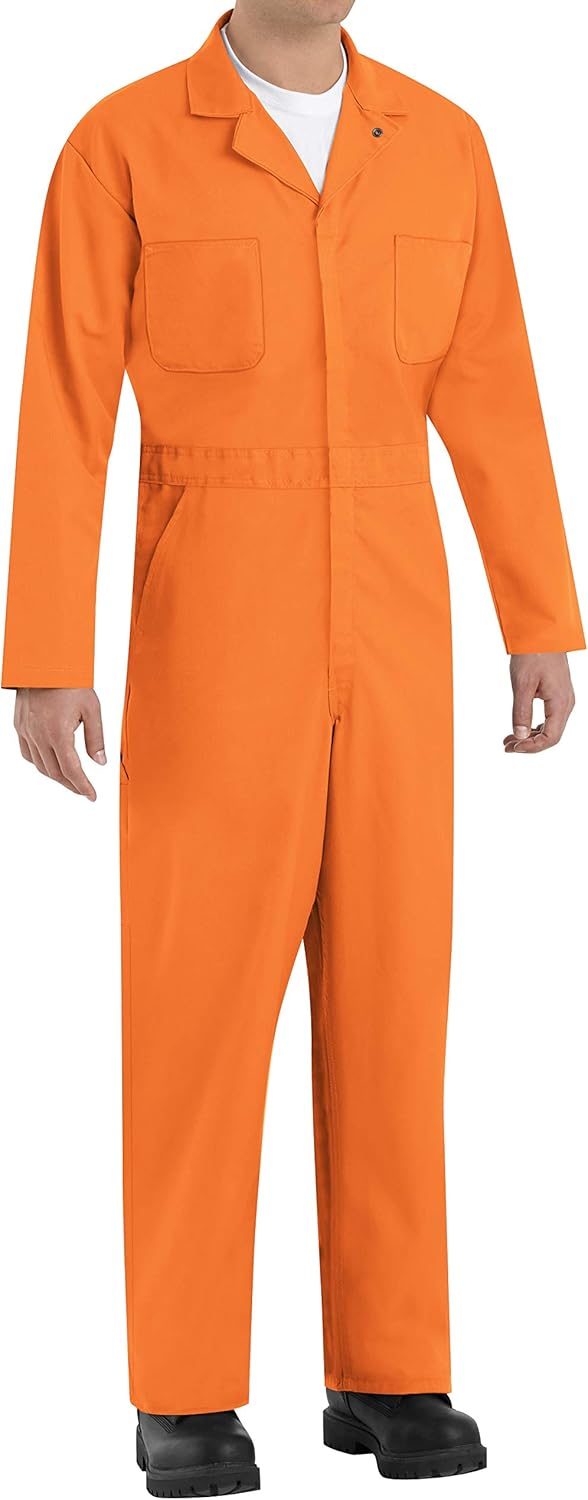 Red Kap Men's Twill Action Back Coverall for Ultimate Comfort