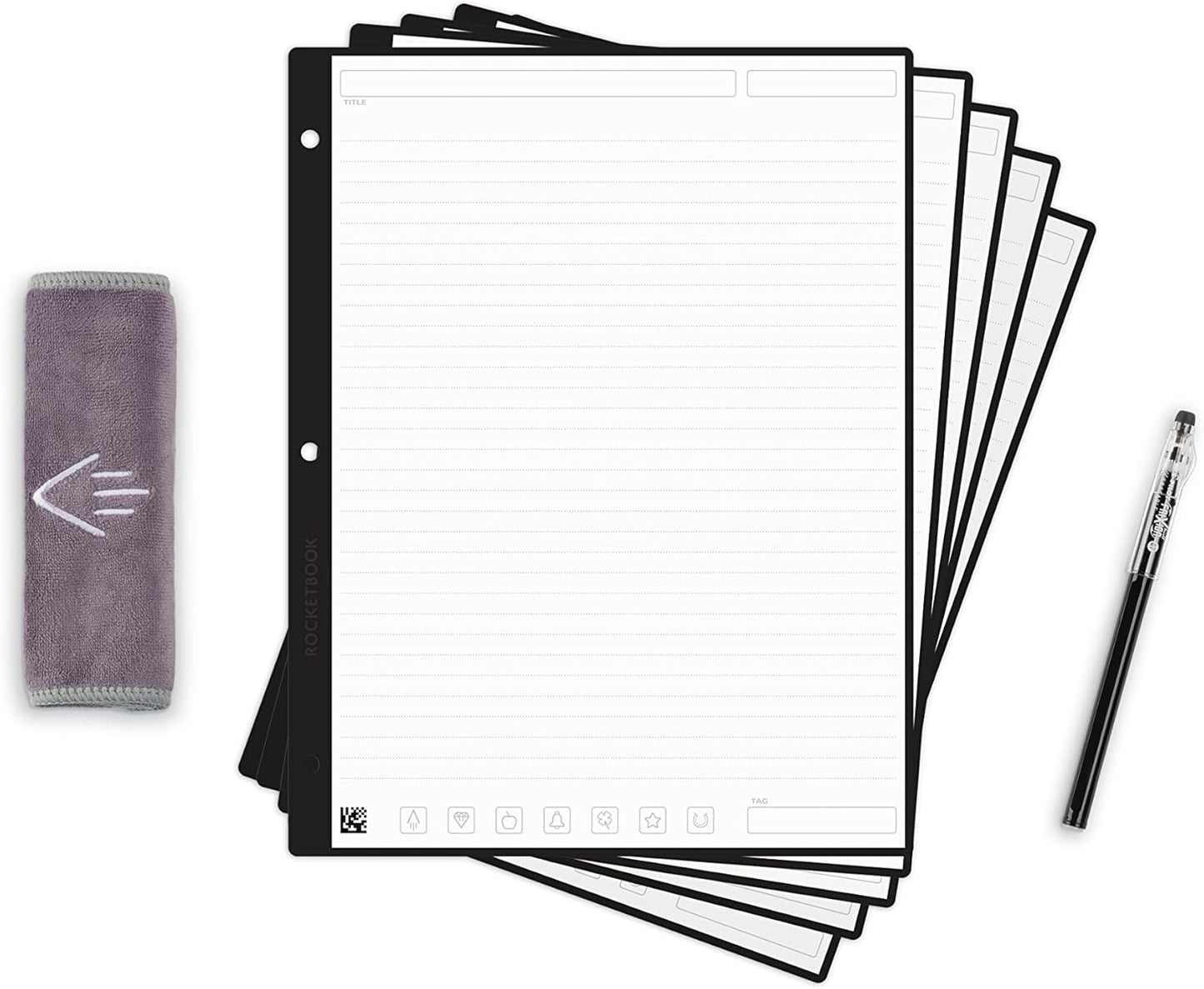 Rocketbook Reusable Lined Paper Starter Pack - Write, Scan, Erase!