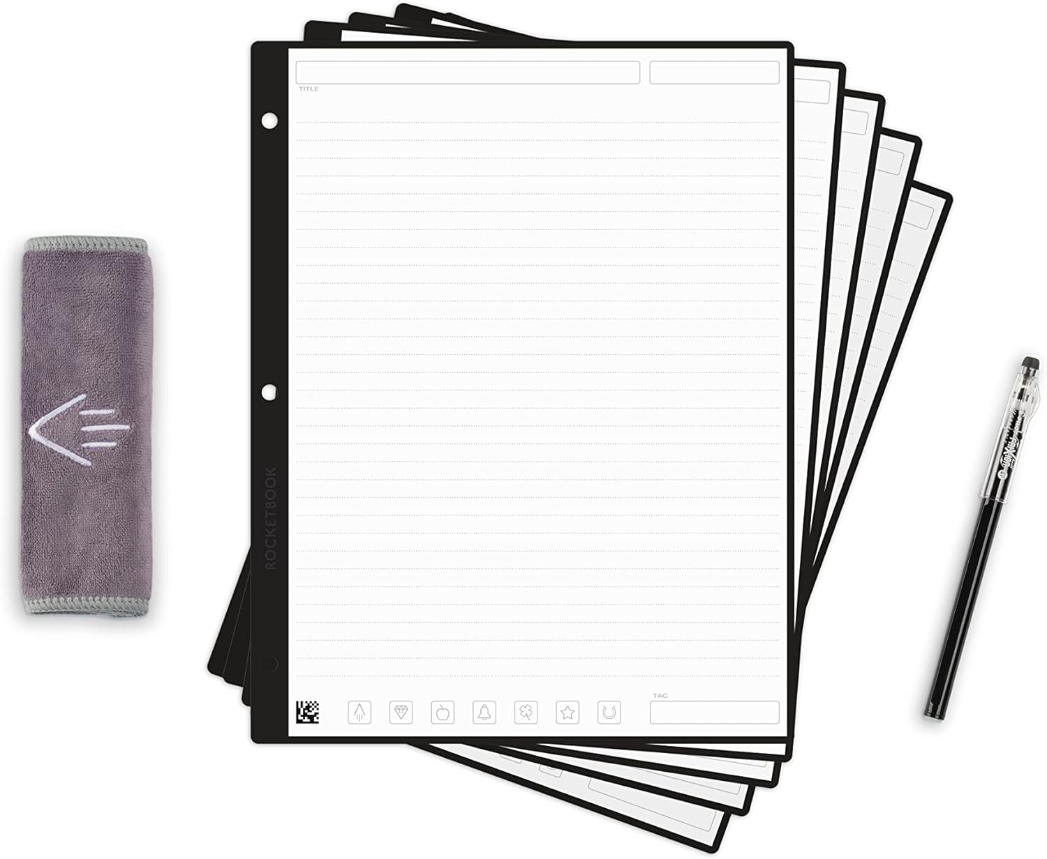 Rocketbook Reusable Lined Paper Starter Pack - Write, Scan, Erase!