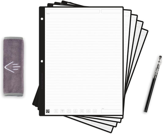 Rocketbook Reusable Lined Paper Starter Pack - Write, Scan, Erase!