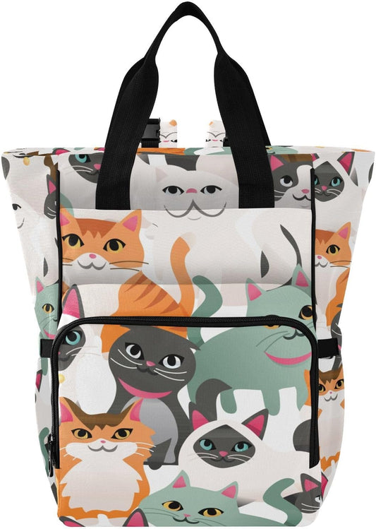 SPRI Cats Diaper Backpack: Stylish & Convenient
