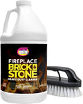 Quick N Brite Fireplace Gel Cleaner with Scrub Brush - Deep Clean