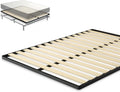 ZINUS Deepak 1.6 in Wood Slat Bunkie Board King - Slim Sturdy Support