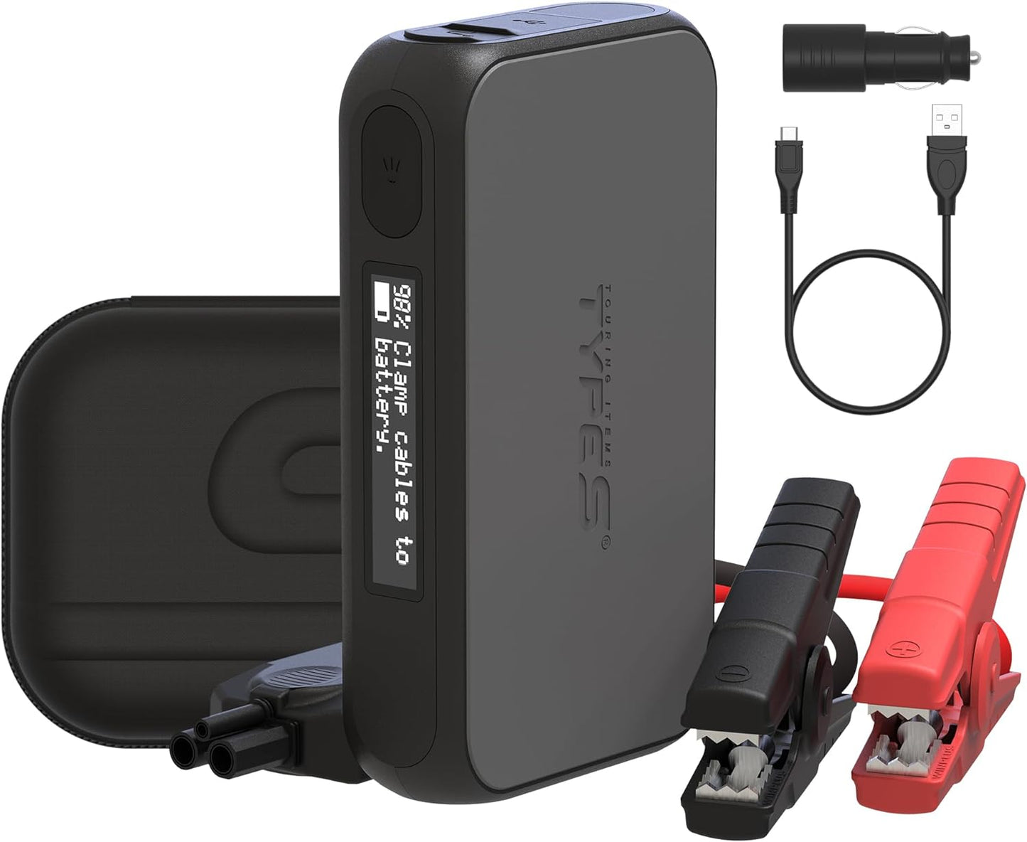 1000A Jump Starter with Power Bank & LCD Display