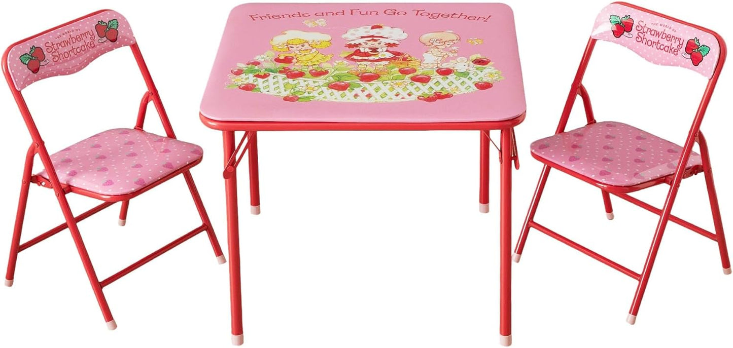 Strawberry Shortcake 3-Piece Kids Table & Chair Set for Fun