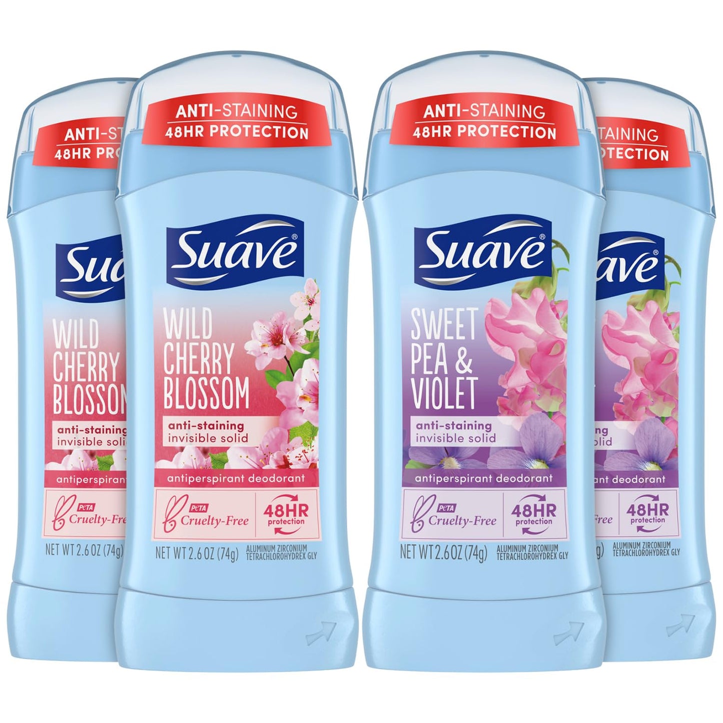 Suave Women's Deodorant Variety Pack - 48H Protection