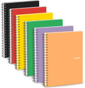 Lined Spiral Notebook 6 pcs, College Ruled 8.5 x 11 - Thick 70GSM