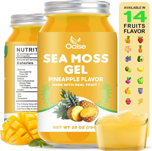 Raw Irish Sea Moss Gel - Nutrient-Rich Superfood for Health