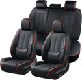 Coverado Car Seat Covers Full Set - Luxury Nappa Leather Protection