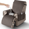 Velvet Recliner Chair Cover Oversized 30in Chocolate - Waterproof Fit