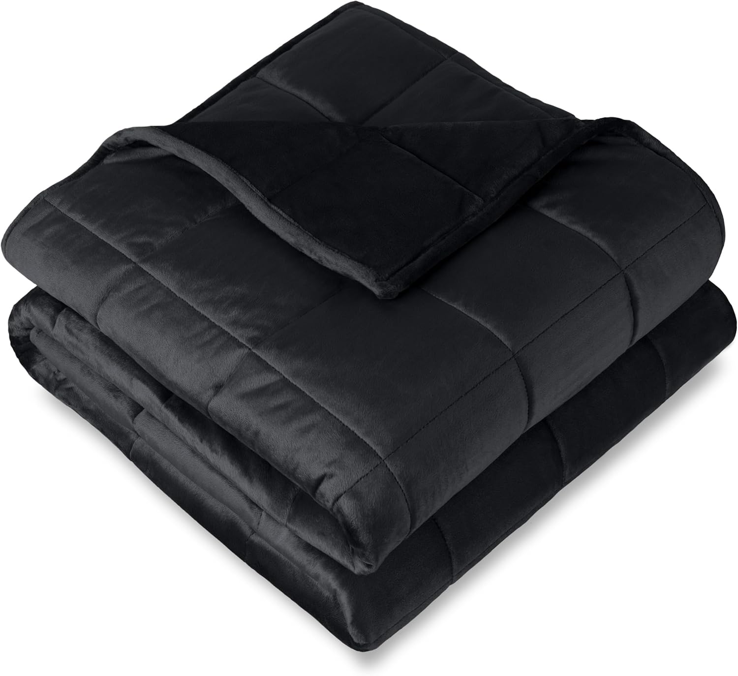Bare Home Weighted Blanket 7lb Twin Full Size Minky Fleece