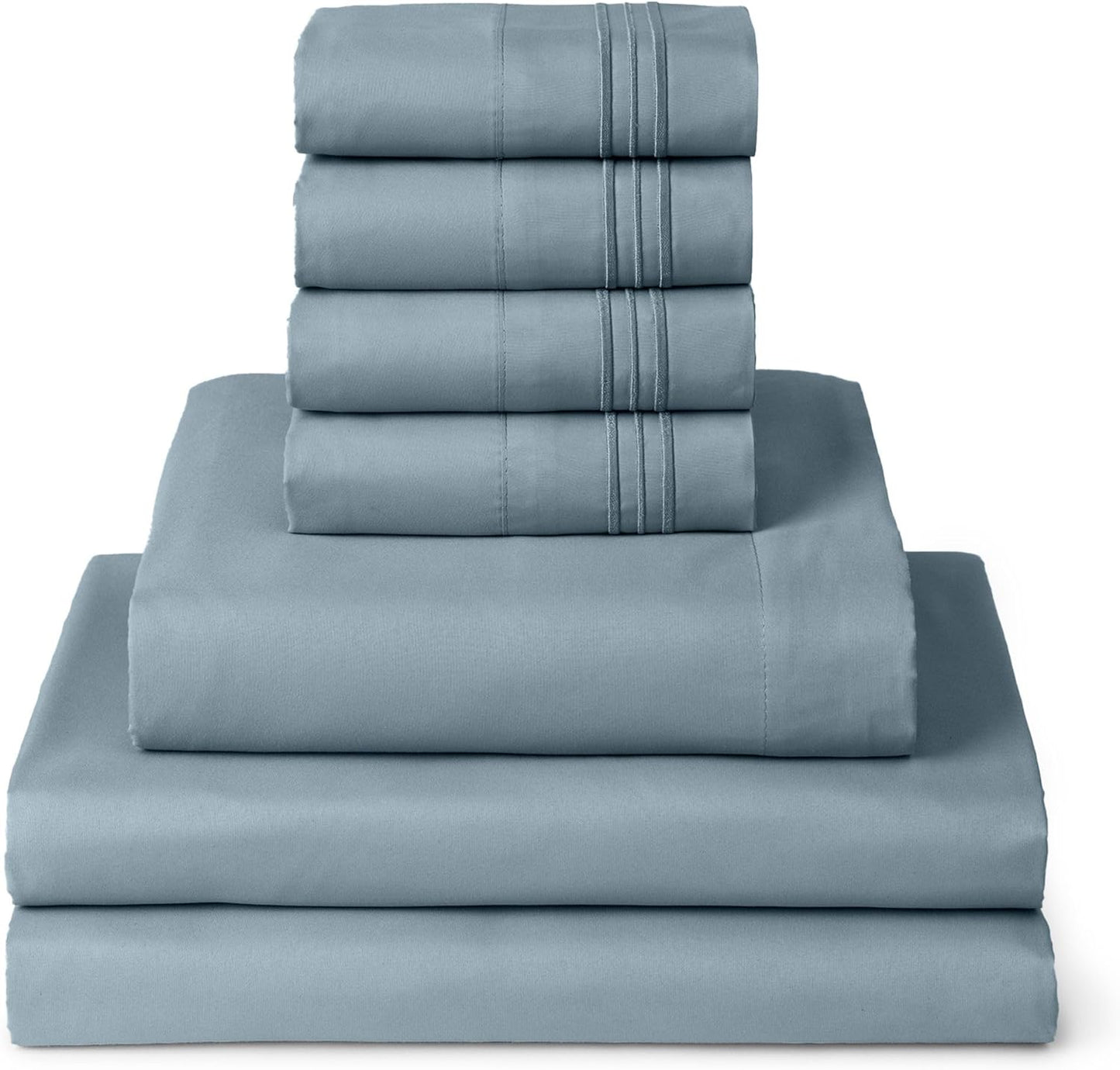 Mellanni Split King Sheet Set - 7-Piece Ultra Soft Bedding