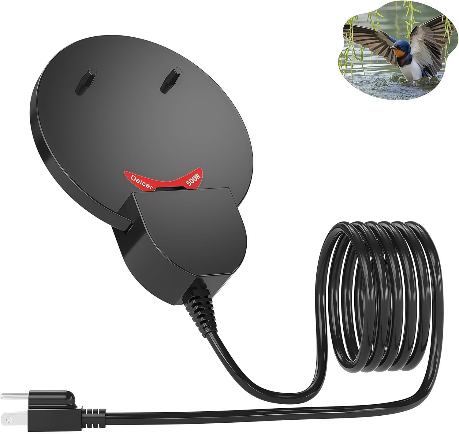 250W Aluminum Bird Bath Heater - Winter-Ready!
