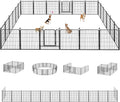 Dog Playpen 32 inch Heavy Duty Metal Fence for Pets Indoor Outdoor