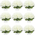 Artificial Roses 100 Pieces Long Stem Creamy White - Bulk Faux Flowers