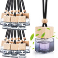Black Glass Car Hanging Air Freshener Bottles - Pack of 15