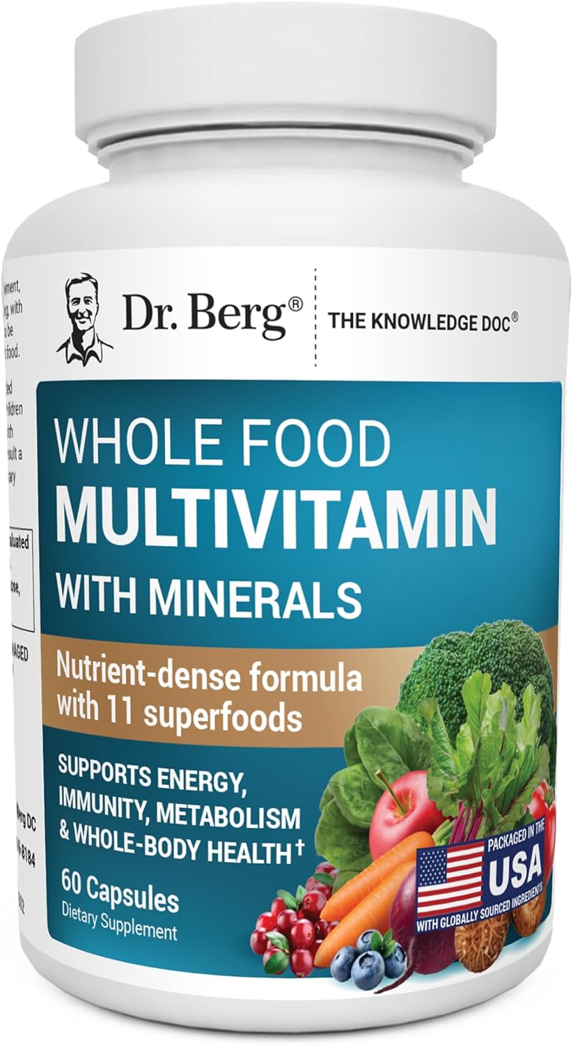 Dr. Berg Whole Food Multivitamin with Minerals - 60 Capsules
