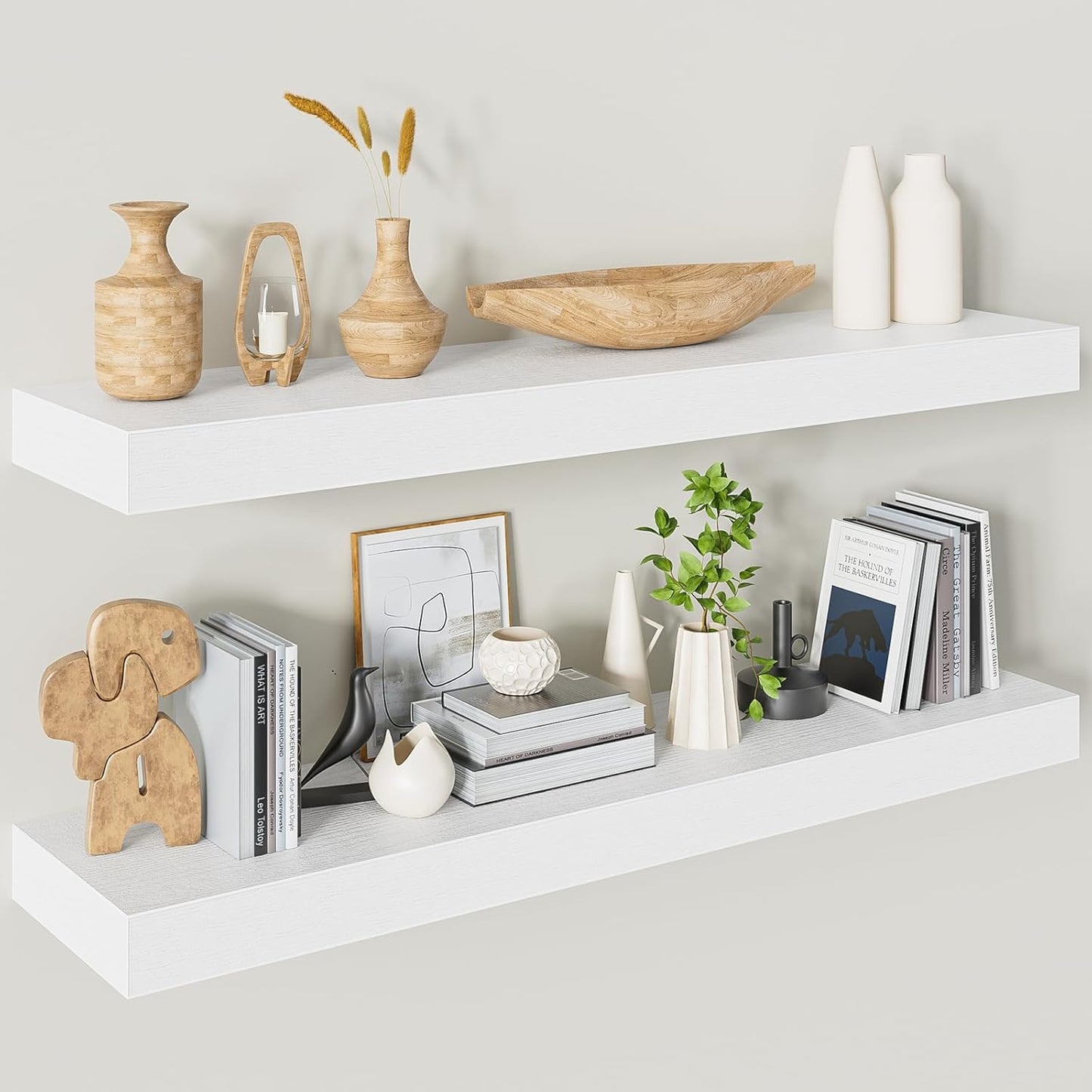 Heimlove 36 Inch Floating Shelves for Wall - Modern Storage Solution