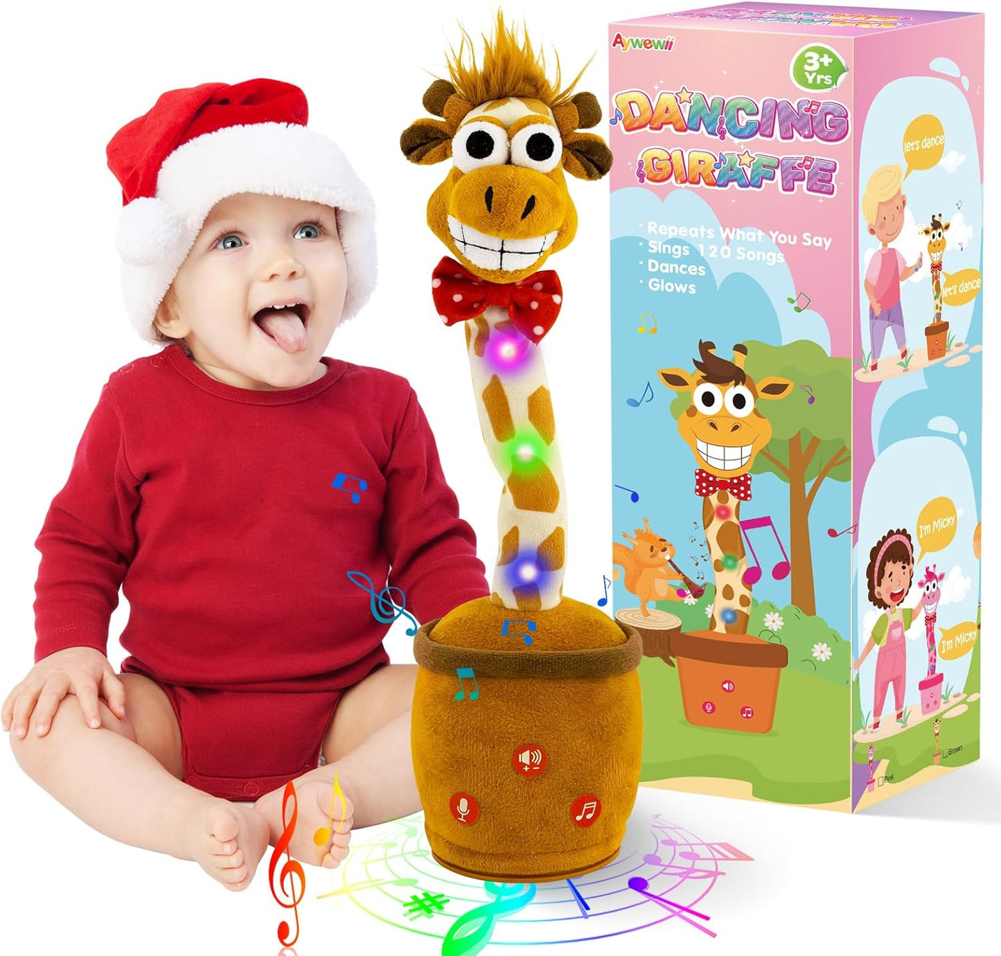 Talking Giraffe Toy | Repeat & Sing | 120 Songs