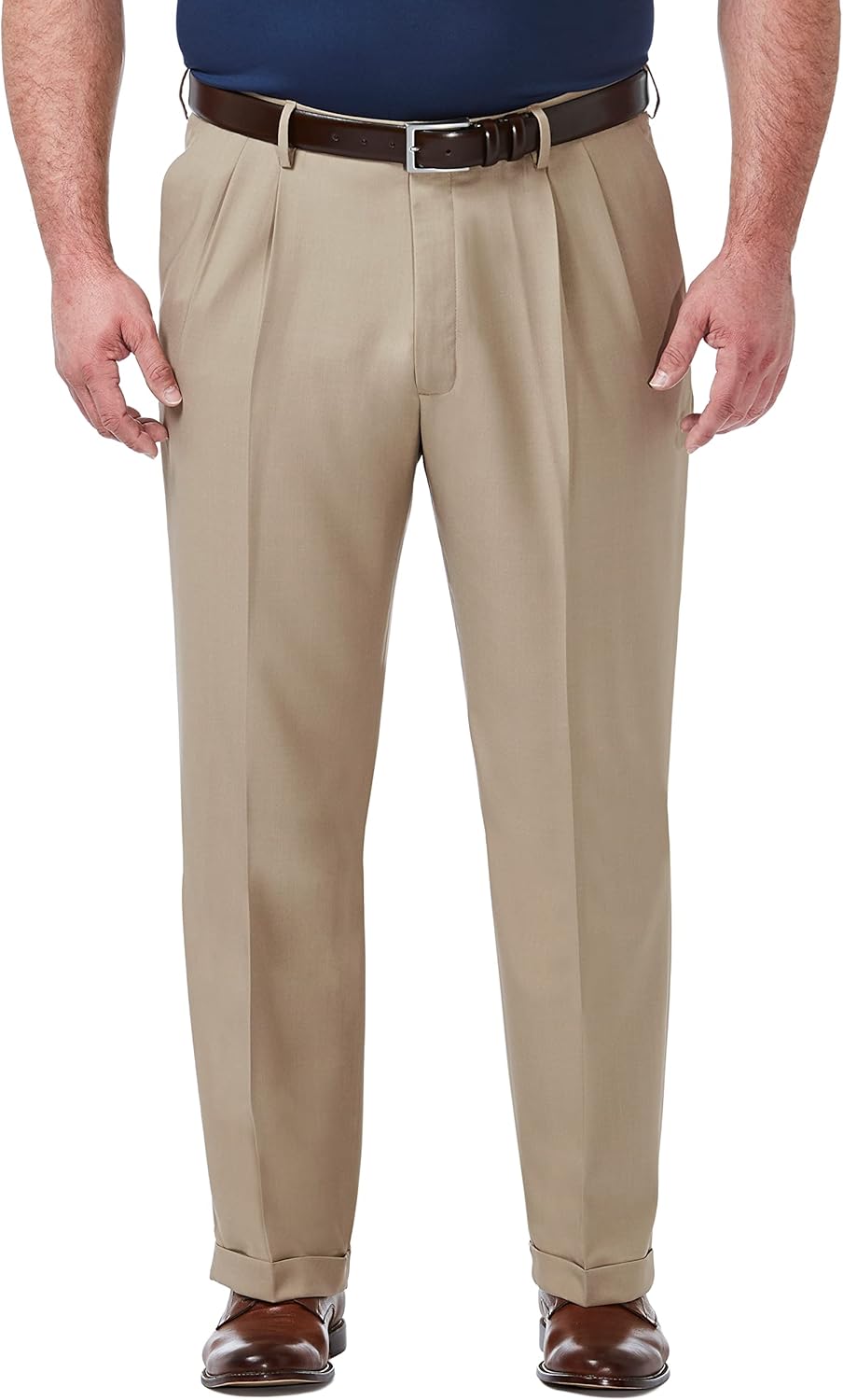 Haggar Men's Premium Comfort Classic Fit Pleat Front Pant Review