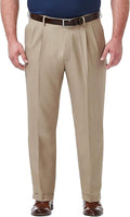 Haggar Men's Premium Comfort Classic Fit Pleat Front Pant - Everyday