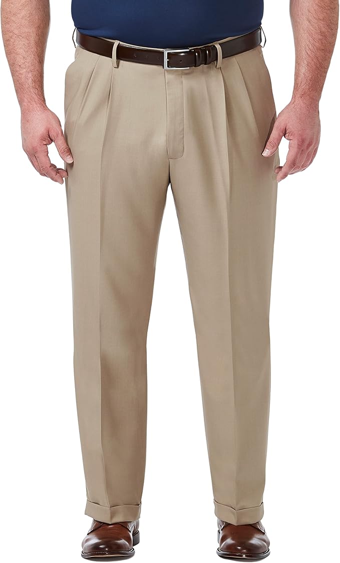 Haggar Men's Premium Comfort Classic Fit Pleat Front Pant Review