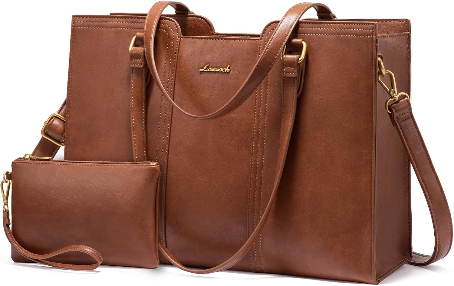 LOVEVOOK Laptop Bag for Women - Stylish Waterproof Tote Purse