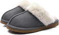 Women's Fuzzy Memory Foam Slippers - Warm Indoor Outdoor House Shoes