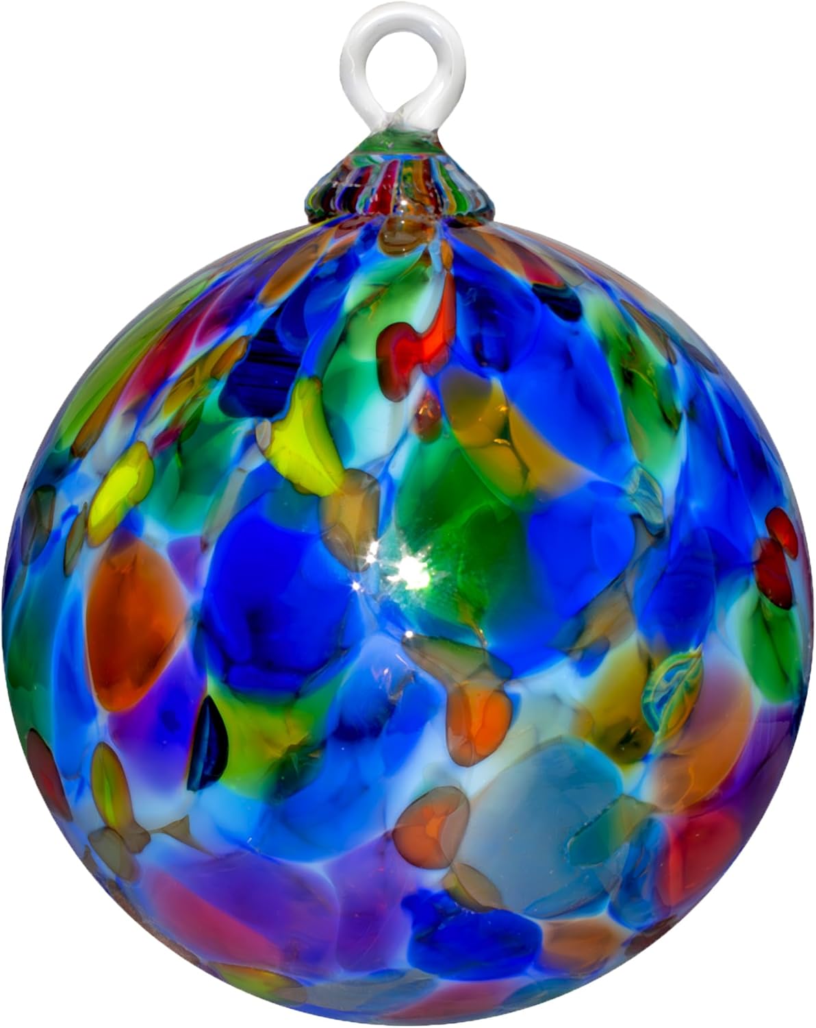 Handmade Blown Glass Ornament for Holiday Decor and Gifts