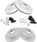 Front & Rear Ceramic Brake Pad and Rotor Kit for Acura MDX / Pilot