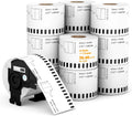 Direct Thermal Continuous Labels 2-3/7in x 100ft (12 Rolls + Frame)
