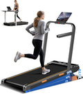 14% Incline Walking Pad Treadmill for Home - Foldable 4-in-1