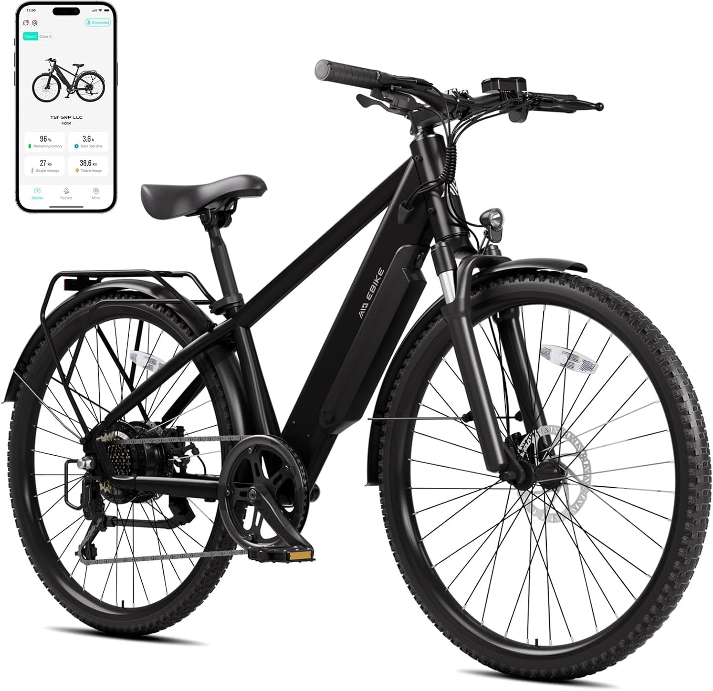 TST Electric Bike for Adults with 1000W Motor and 60 Mile Range