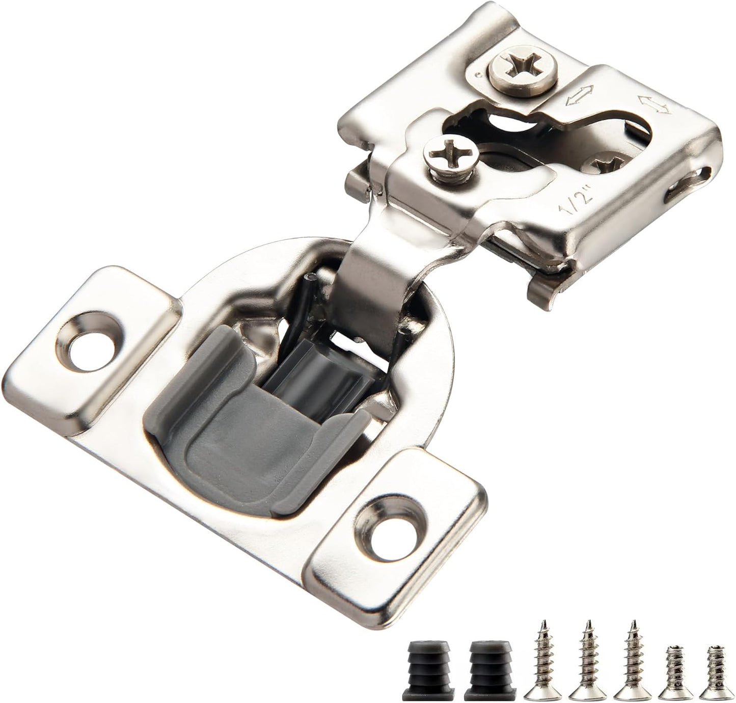 40 Pack 1/2 Overlay Soft Close Hinges for Kitchen Cabinets