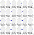 24-Pack 6-In Recessed LED Slim Lights - Adjustable Color Temps
