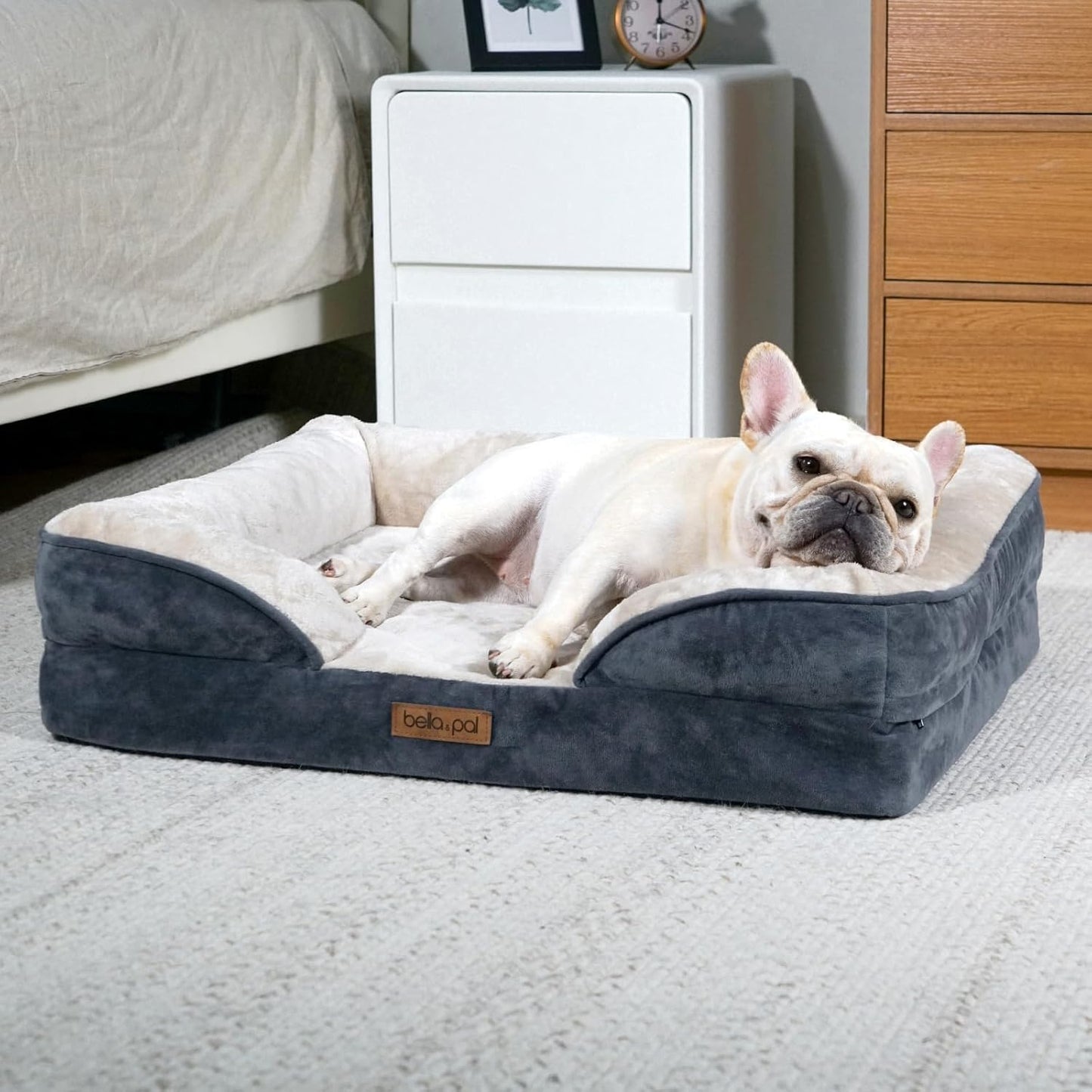 Orthopedic Dog Sofa Bed for Medium and Large Dogs - Grey