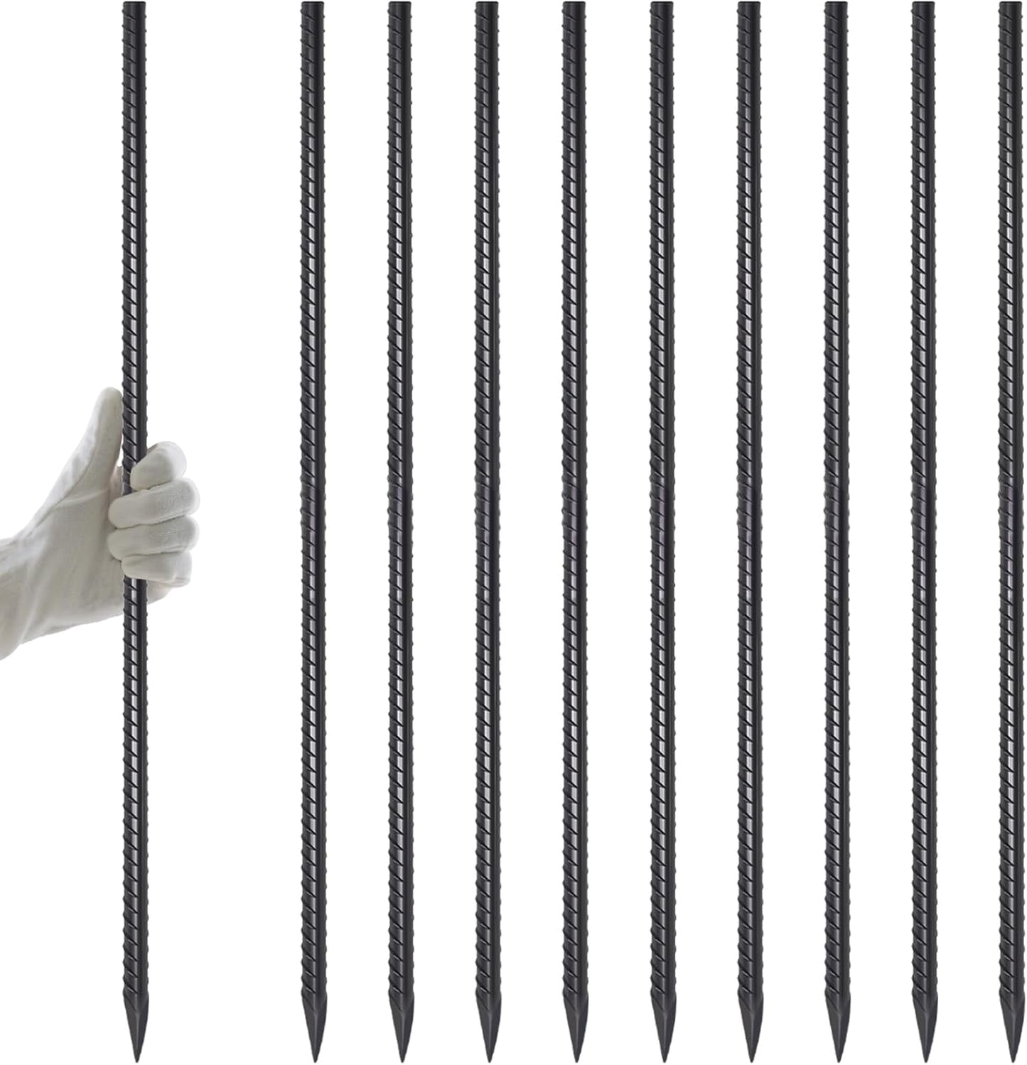 40 Inch Heavy Duty Rebar Stakes for Landscape and Concrete Use